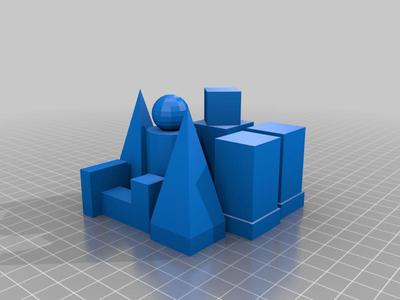 Geometrical Chess Set