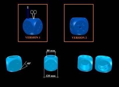 DICE-SHAPED VASE