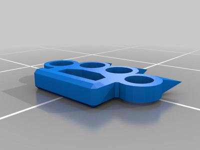 Spikey brass knuckles