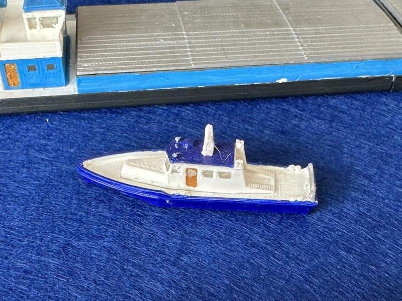Police Boat (z-scale)