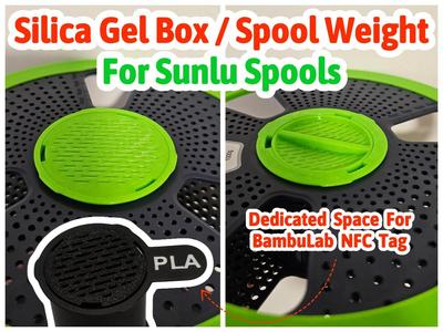 Sunlu Silica Gel Box / Spool Weight NFC Tag Slot