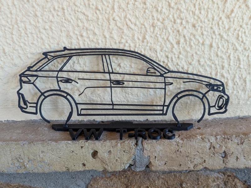 Volkswagen T-ROC Silhouette with stand base