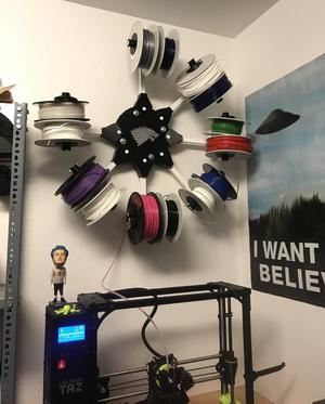Filament wheel holder