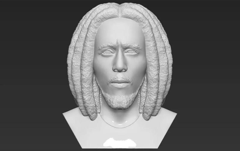 Bob Marley bust 3D printing ready stl obj formats