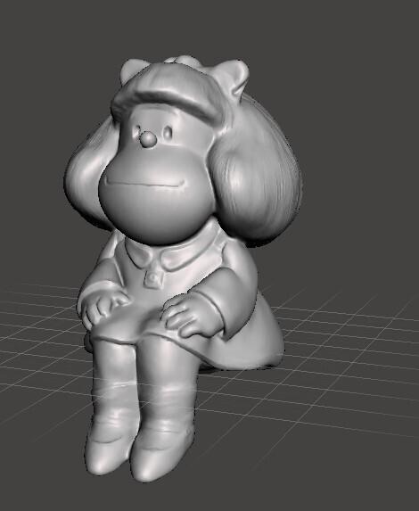 Mafalda sentada ( sitting )