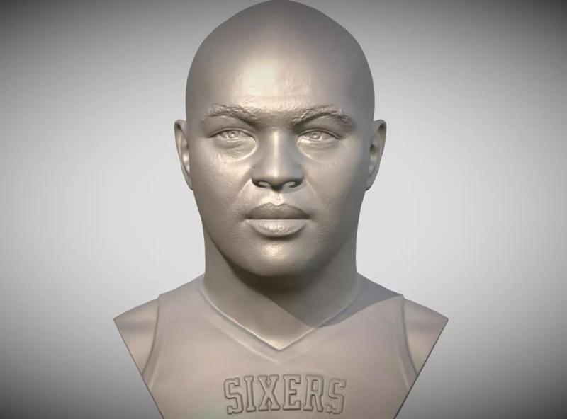 Charles Barkley bust 3D printing ready stl obj formats