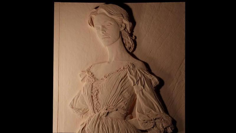 Anne Hathaway CNC 3d Print High Relief Sand Casting