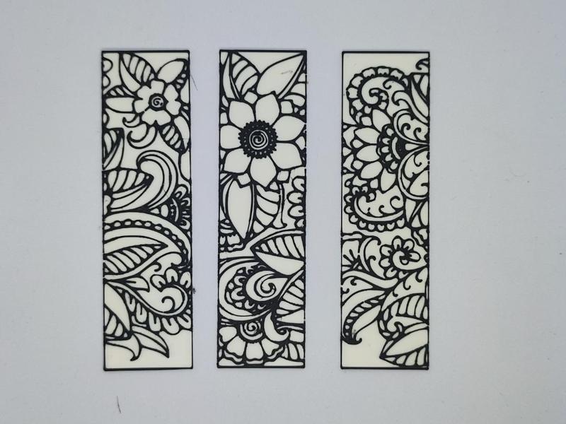 Henna Flower Bookmark Set