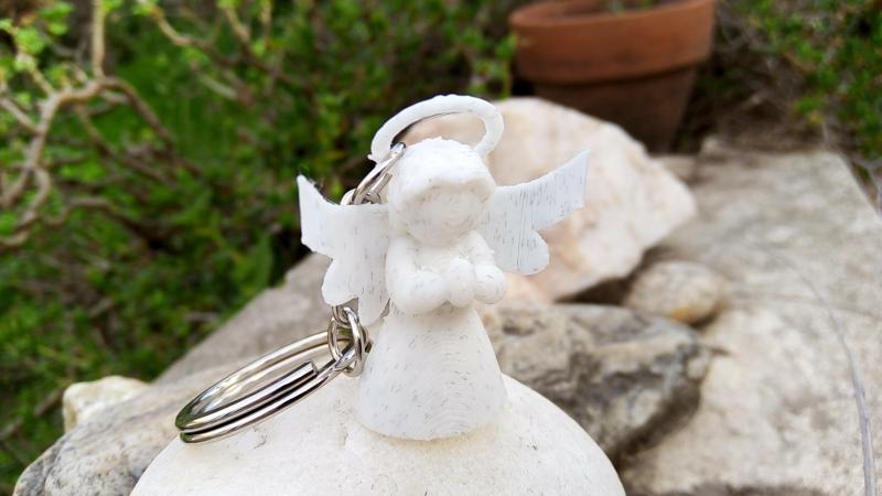 Children's angel keychain