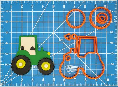 Tractor Multipiece Fondant Cookie Cutter Set Multiple Sizes
