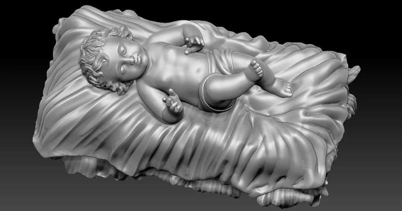 Baby Jesus 3D Model 3D print model