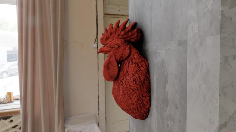 chicken head wall mount STL