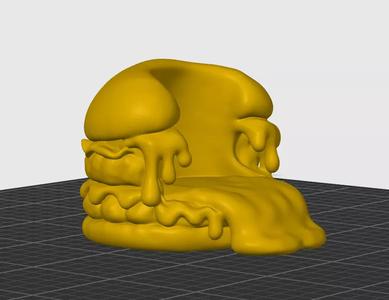 Burger Buddy Fun Monster Phone Stand STL
