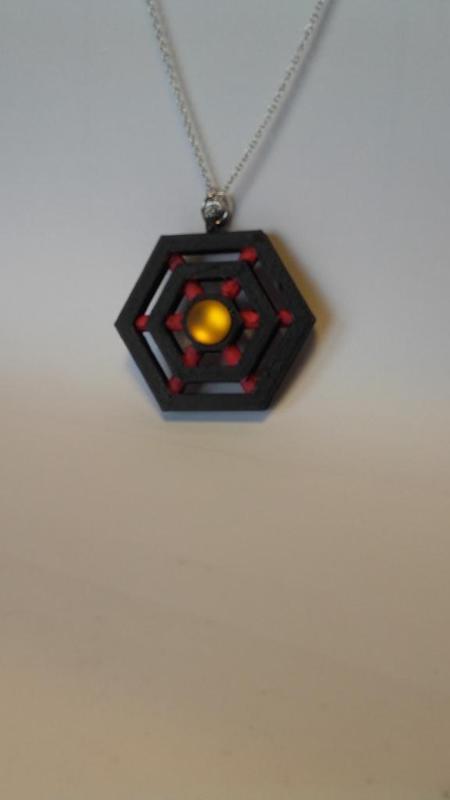 Diamond pendant or spider web