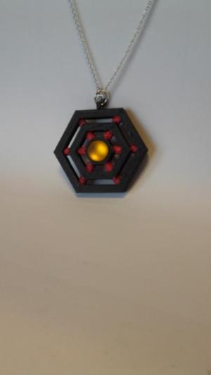 Diamond pendant or spider web