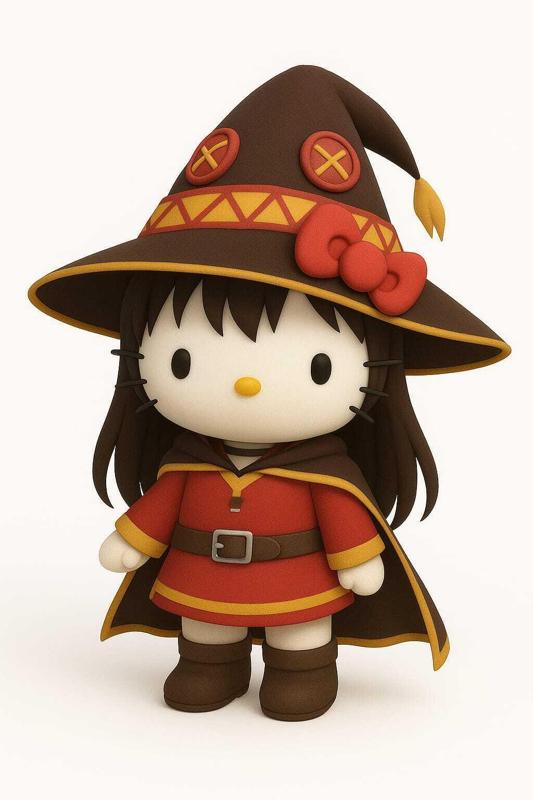 Hello Kitty Megumin cosplay