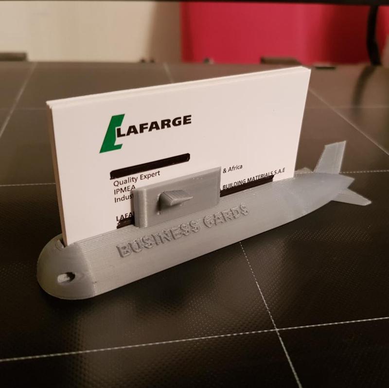Submarine Business Card holder