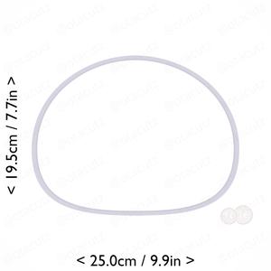 Mochi Cookie Cutter 9.5in / 24.1cm