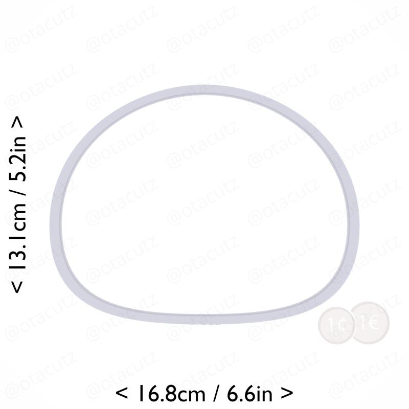 Mochi Cookie Cutter 6.25in / 15.9cm