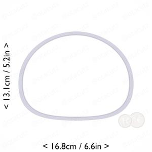 Mochi Cookie Cutter 6.25in / 15.9cm