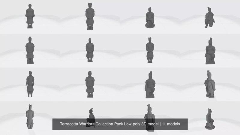 Terracotta Warriors Collection Pack 3D model