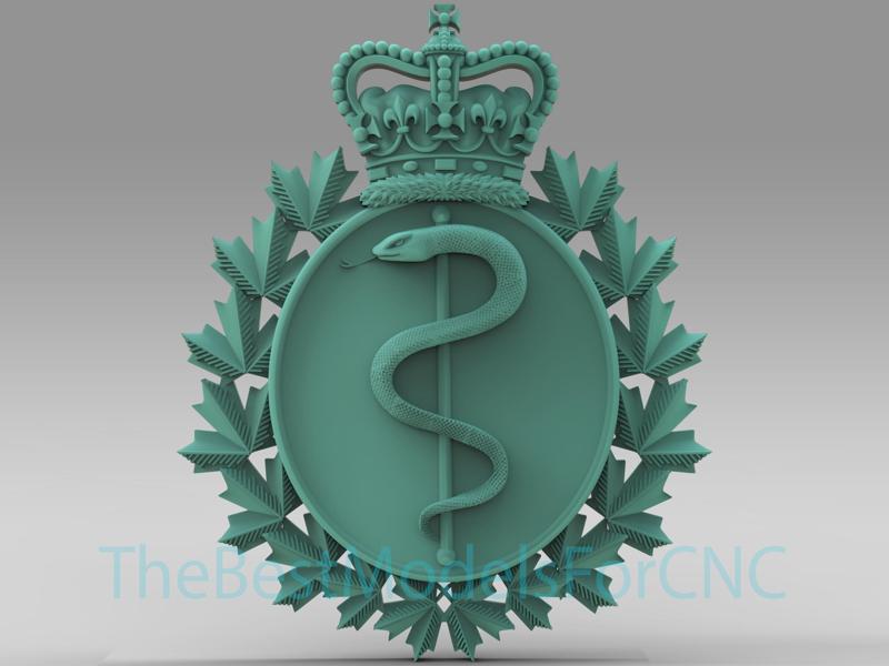 3D Model STL File for CNC Router Laser & 3D Printer Canadian Medical Services