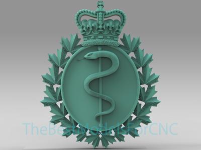 3D Model STL File for CNC Router Laser & 3D Printer Canadian Medical Services