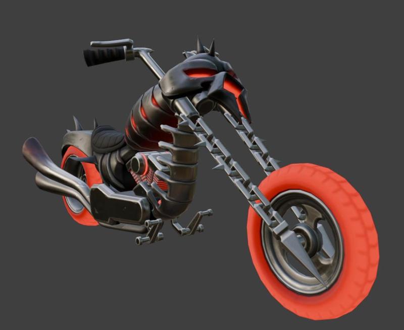 Ghost Rider Bike 3D Model - Fortnite x Marvel STL