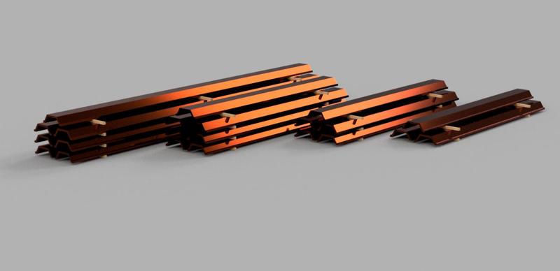 1/87 - HO Scale - Sheet piles Cargo Train Railway