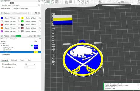 NHL buffalo sabres keychain shield color printable