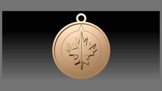 NHL winnipeg jets keychan shield color printable