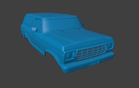 RC BODY 78 FORD BRONCO 3D F150 PRINT STL