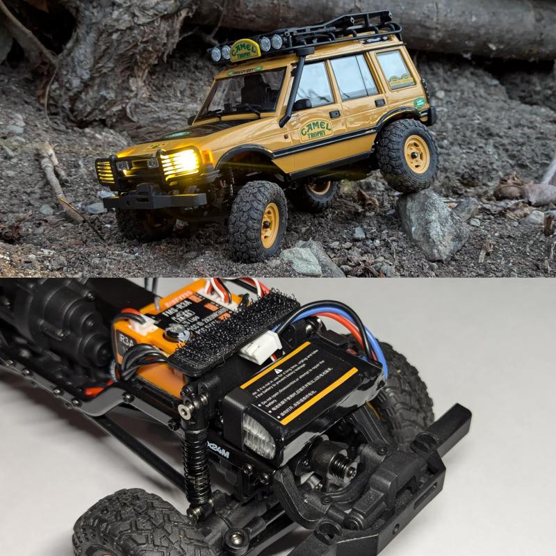 FMS FCX24m Front Battery Mount + Rear Axle Spacers