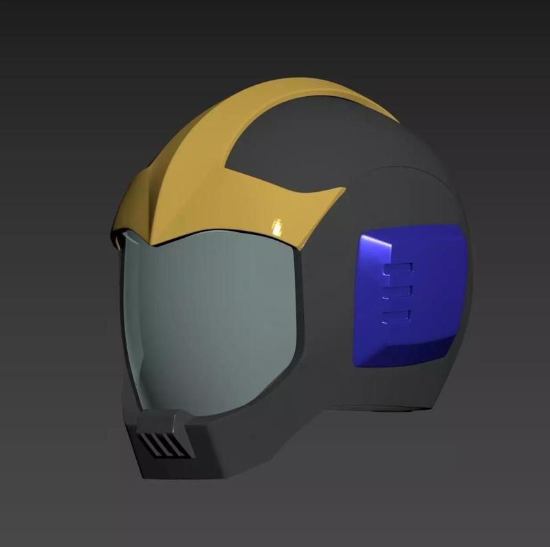 Mobile Suit Gundam Zeon Black Tri-Stars Pilot Helmet