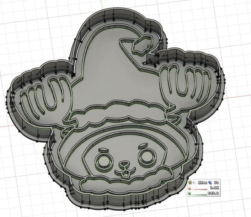 Christmas chopper cookie cutter. Christmas chopper cookie cutter