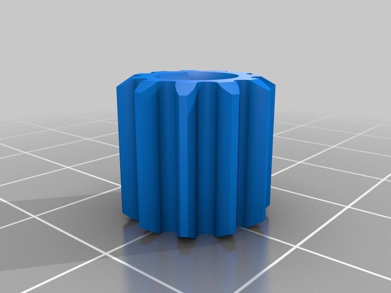Extruder drive gear for Ultimaker 2+ extended