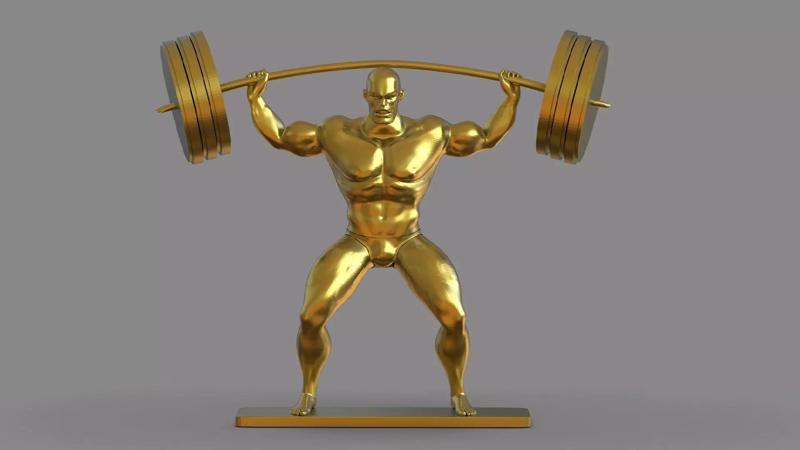 Strong Man Statue