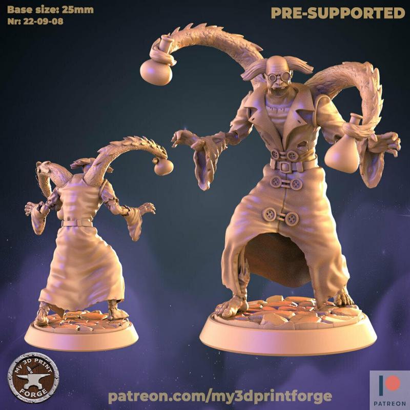 Undead Mutated Professor Alchemist