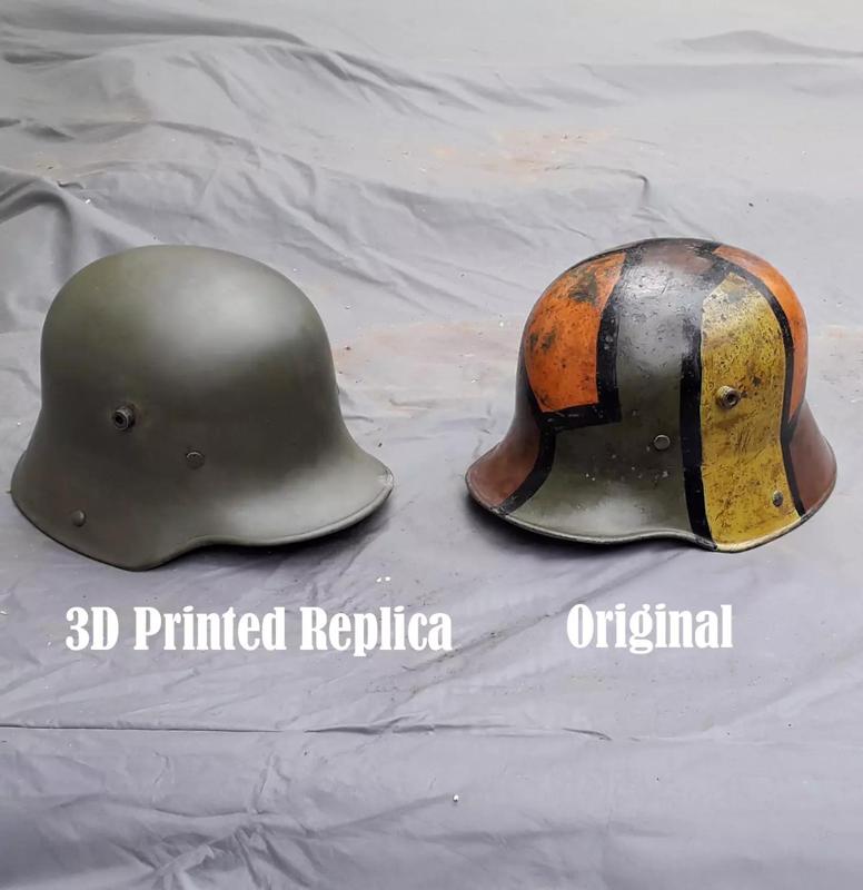 German WW1 Helmet M16 3D Model Museum Acurate Replica