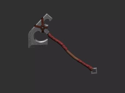 Stylized Viking and Warrior Axe