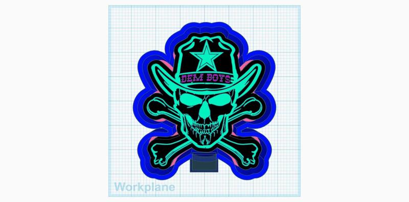 NFL DC Crossbone skull