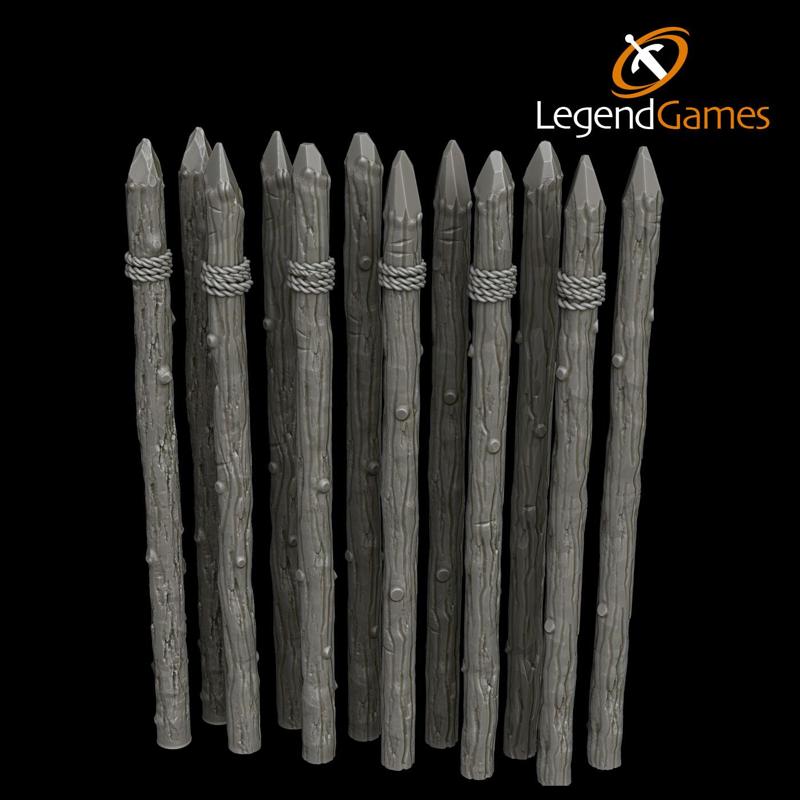 Wooden Palisade Stakes - LegendGames