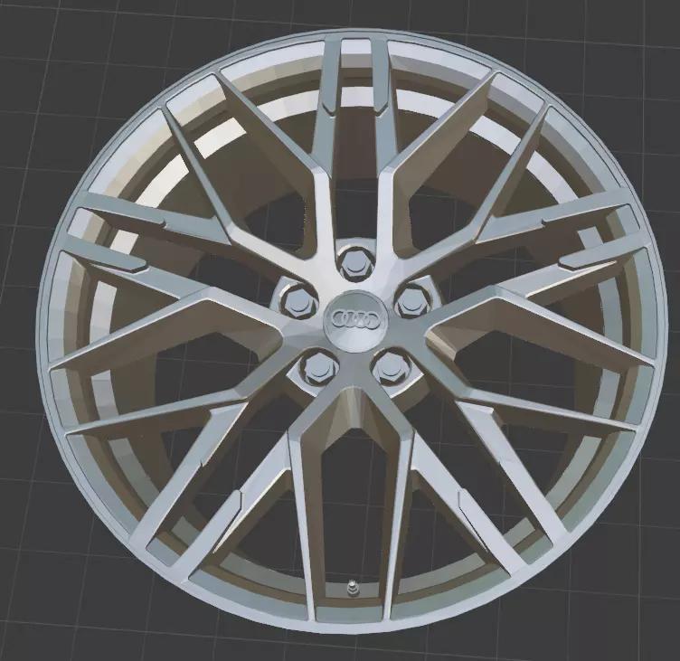 2016 Audi R8 OEM Wheels 3D Print Ready