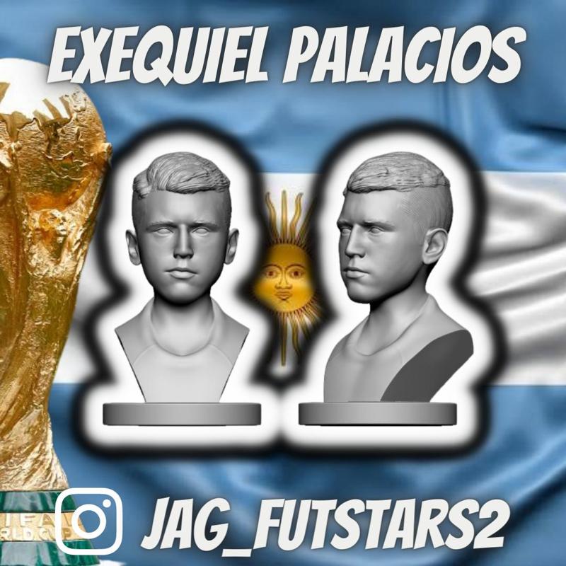 Argentina 2022 - Exequiel Palacios - Soccer Bust