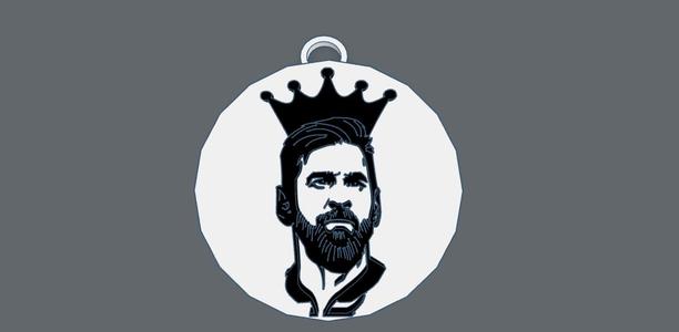 King Messi Keychain