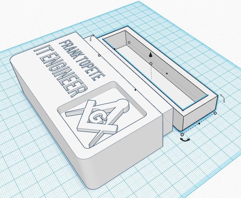 Masonic Business Card Holder
