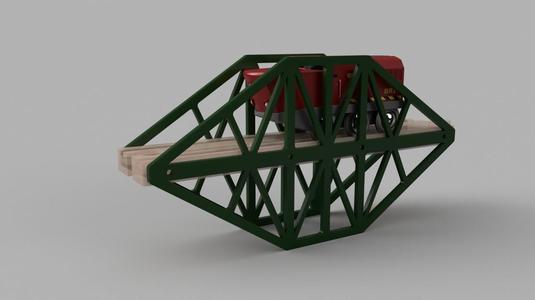 wodden train forth bridge for 216 mm track