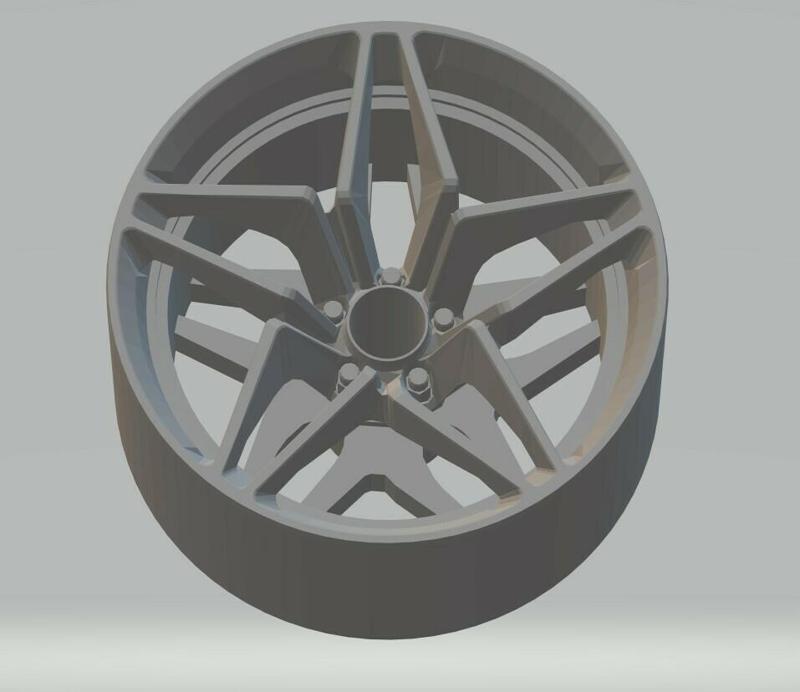 Hotwheels 1/64 Corvette ZL1 Rim