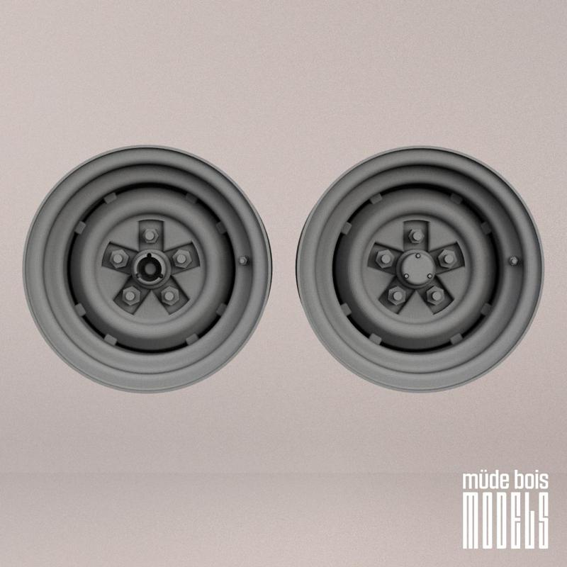 1/25 Holman-Moody NASCAR Race Wheel (Rim Only) 15"x9"