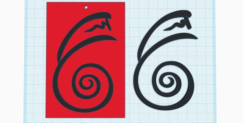 Dai Ko Myo, the Dumo, Reiki symbol - tag, wall decor print, energetic keychain, fridge magnet